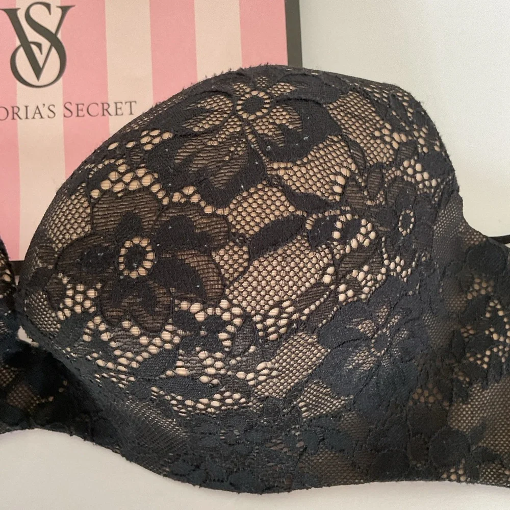 Victorias Secret Angels Secret Embrace Black Bra size 36B - Picture 4 of 11